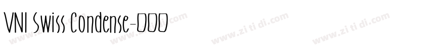 VNI Swiss Condense字体转换